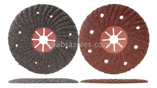 4-1/2x7/8 24 Grit Aluminum Oxide Semi-Flex Disc with Red Fiber Backing Type 29
