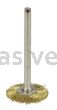 Weiler 26001 3/4" Miniature Wire Wheel .003" Brass Fill 1/8" Stem