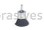 Weiler 36048 - 1" 1/4" Stem, .014, Retail Pack, Vortec Pro Crimped Wire End Brush - 012382360481