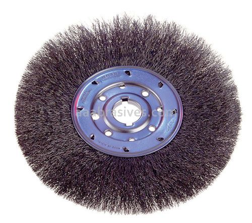 Osborn 8" Narrow Face Wire Wheel .014 SS X 5/8" X 1-1/4" AH #21011