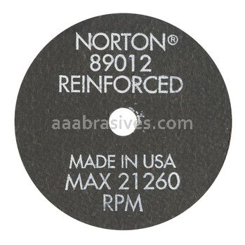 Norton 3 x .060 x 3/8 Metal Type 01 Straight Wheels