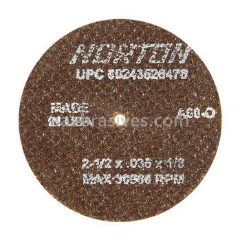 Norton 2-1/2 x .035 x 1/8 A60-OBNA2/D Sides  Reinforced Type 01 Straight Wheels