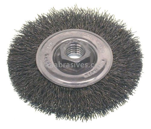 Osborn 4" SMALL GRIND CRIMPED WHEEL (.014 X 3/8-24 UNF)#21305