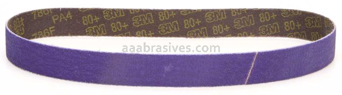 3M&trade; 7100035469 25/32 x 20 15/32 80+ Grit 786F Cubitron&trade; II File Belt