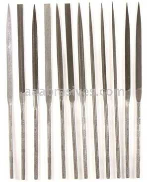 5-1/2" Swiss Pattern Needle File Set/Coarse Cut 12-Piece Set