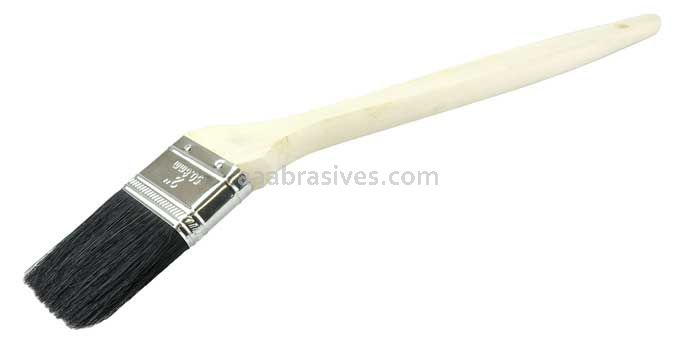 Weiler 95502 2" Bent Radiator Brush Black Bristle 2-1/4" Bristle Length Wood Handle