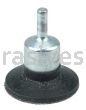 Weiler 35222 1-3/4" Polyflex Encapsulated Circular Flared Crimped Wire End Brush .006" Steel Fill