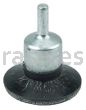 Weiler 35226 1-3/4" Polyflex Encapsulated Circular Flared Crimped Wire End Brush .0104" Stainless Steel Fill