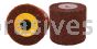 4x2x3/4 Quad Keyway, A/O Coarse, Non-Woven Finishing Roll