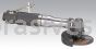 Dynabrade 54793 - 4" .7 hp Right Angle Depressed Center Wheel Grinder, 13,500 RPM, Steel Housing, Extended
