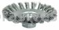 Weiler 13401 Knot Wire Bevel Brush 4" .014" Steel Fill M10x1.25 Nut