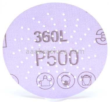 3M™ 7000118632 3” P500 Grit 360L Hookit™ Clean Sanding Disc