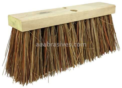 Weiler 42032 16" Street Broom 6-1/4" Trim Length Bass & Palmyra Blend Fill