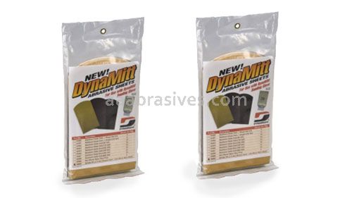 Dynabrade,4-3/4" x 7-7/8" 400 Grit A/O Paper Hook-Face DynaCut DynaMitt Sheet