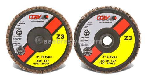 CGW 30026 2 T27 Zirconia Reg S-Type (Turn On) 120 Grit