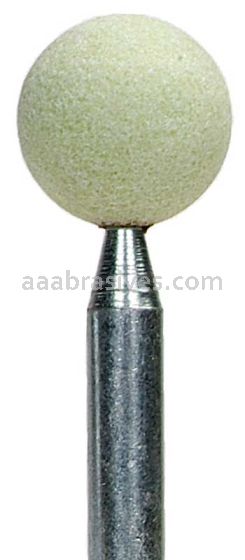 Norton A26 5/8" Ball/Quantum 3NQ80-OVS/J6 1/4 x 1-1/2/Vitrified Bond Mounted Points - A Shapes