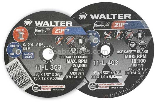 Walter 11L202 2x1/32x1/4 A-24 Zip&trade; Cutting Wheel