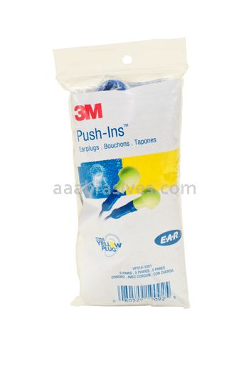 3M™ 7000128139 E-A-R™ VP318-1001 Corded Vending Pack Push-Ins™ Earplugs