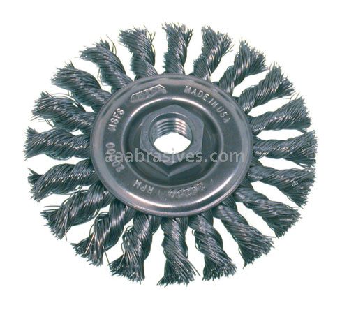 Osborn 4” SMALL GRIND KNOT WHEEL (.020 X 3/8-24 UNF AH ){Display}#26273