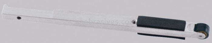 Dynabrade 11240 - Contact Arm Ass"y, 5/8" Dia. x 3/8" W, Rubber Wheel, with 1/2" (13 mm) W Platen - 9" (229 mm) Reach