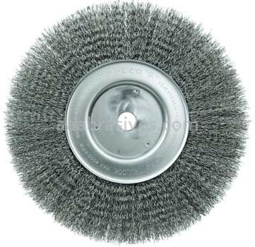 Weiler 01248 10" Narrow Face Crimped Wire Wheel .0118" Steel Fill 3/4" Arbor Hole