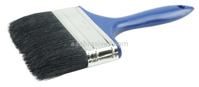 Weiler 40166 4" Vortec Pro Chip & Oil Brush Black Bristle 2" Trim Length Plastic Handle