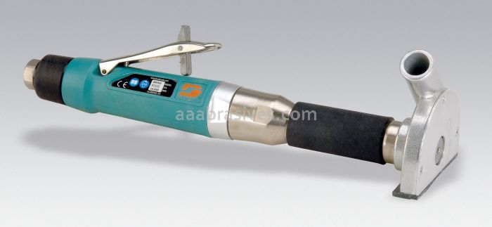 Dynabrade 52537 - 3" Straight-Line Vacuum Extension Cut-Off Wheel Tool 1 hp, 18,000 RPM, Rear Exhaust, 3/8"-24 Spindle Thread