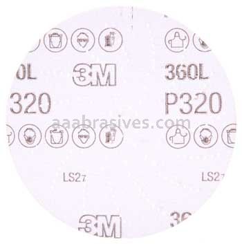 3M™ 7010029942 5” P320 Grit 360L Hookit™ Clean Sanding Disc