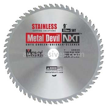 Morse Metal Devil NXT® Stainless Steel 9" 56 Teeth Circular Saw Blades
