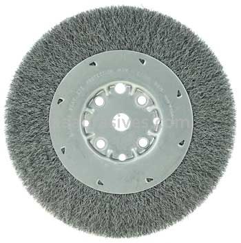 Weiler 01512 8" Maximum Density Crimped Wire Wheel .006" Steel Fill 5/8" Arbor Hole