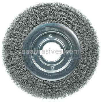 Weiler 06170 10" Medium Face Crimped Wire Wheel .020" Steel Fill 2" Arbor Hole