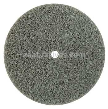 Weiler 55512 3" x 1/4" Non-Woven Unitized Wheel Series 2 AO - Fine 1/4" Arbor Hole