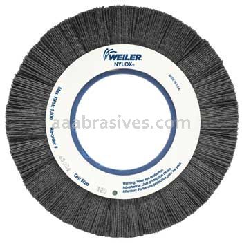 Weiler 83394 Burr-Rx 8" Crimped Filament Composite Hub Wheel .043/120 CG Fill 3-1/4" Arbor Hole