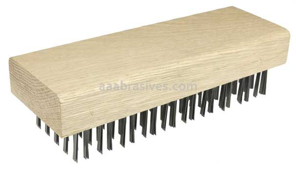 Weiler 44073 Butcher Block Brush Flat Wire Fill 1-1/4" Trim Length