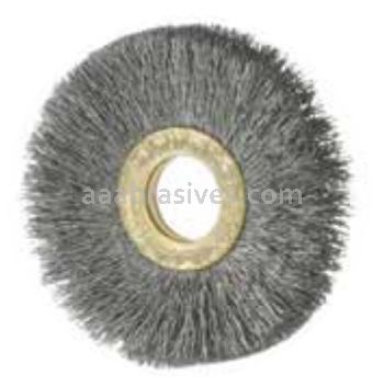 Osborn 11318 3 x .008 Carbon Steel x 1/2-3/8 AH Ringlock Brush