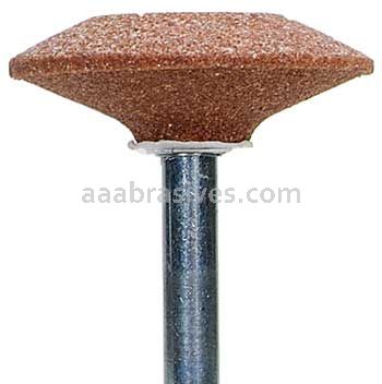 Norton A36 1-5/8 x 3/8 Gemini 38A M/M4A 1/4 x 1-1/2 Vitrified Mounted Points - A Shapes