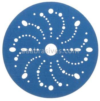 3M™ 7100091245 6” #120 Grit Hookit™ Blue Abrasive Disc Multi-hole