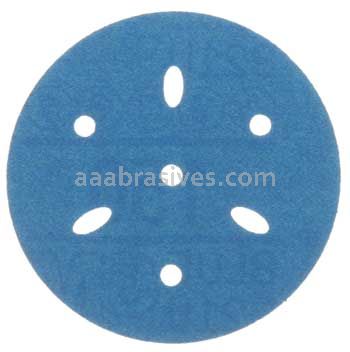 3M™ 7100091343 3” #150 Grit Hookit™ Blue Abrasive Disc Multi-hole