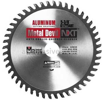 Morse Metal Devil NXT® Aluminum 5-3/8" 48 Teeth Circular Saw Blades