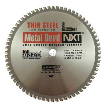 Morse Metal Devil NXT® Thin Steel 8" 68 Teeth Circular Saw Blades