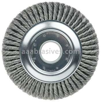 Weiler 09490 10" Standard Twist Knot Wire Wheel .023" Steel Fill 2" Arbor Hole