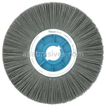 Weiler 85153 14" Crimped Filament Nylox Wheel .040/80 SC Fill 5-1/4"-2" Arbor Hole