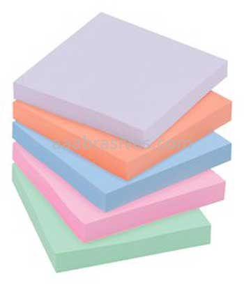 Post-it™ Super Sticky Recycled Notes 654-6SSNRP 3 in x 3 in Bali Collection 3M 7010044989