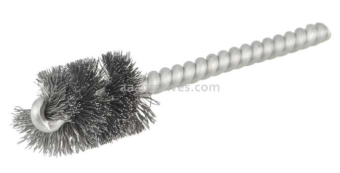 Weiler 21076 3/4" Power Tube Brush .006" Steel Wire Fill 1" Brush Length