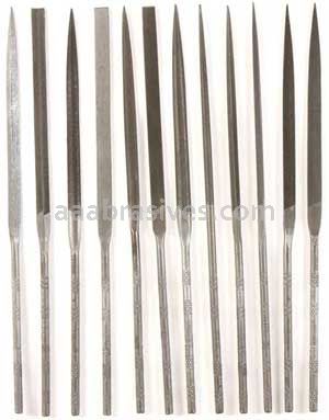 6-1/4" Swiss Pattern Needle File Set/Coarse Cut 12-Piece Set