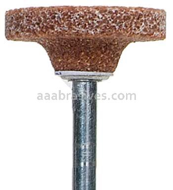 Norton W200 3/4 x 1/8 Gemini 38A M/I2 1/8 x 1-1/2 Vitrified Bond Mounted Points - W Shapes