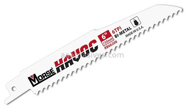 Morse Havoc® Reciprocating Saw Blade 9x7/8x.062 10 TPI | 3 Blades/Retail Pkg
