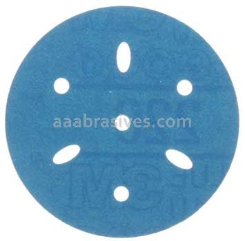 3M™ 7100091345 3” #220 Grit Hookit™ Blue Abrasive Disc Multi-hole