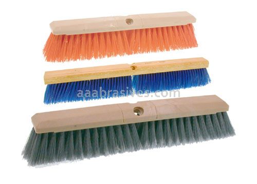 Osborn 18” Economy Med Broom 3” TL X Blue Polypro #81279