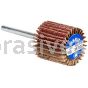 Merit Abrasives 08834137590 3/4 x 3/4 x 1/8 Small Diameter Flap Wheels With 1/8" Steel Shank 60 Grit Merit Aluminum Oxide